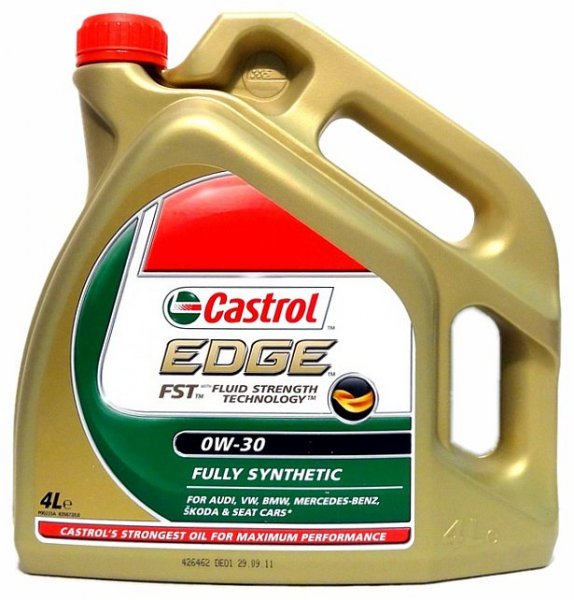 Plně sytnetický olej .CASTROL EDGE 0W-30 4L